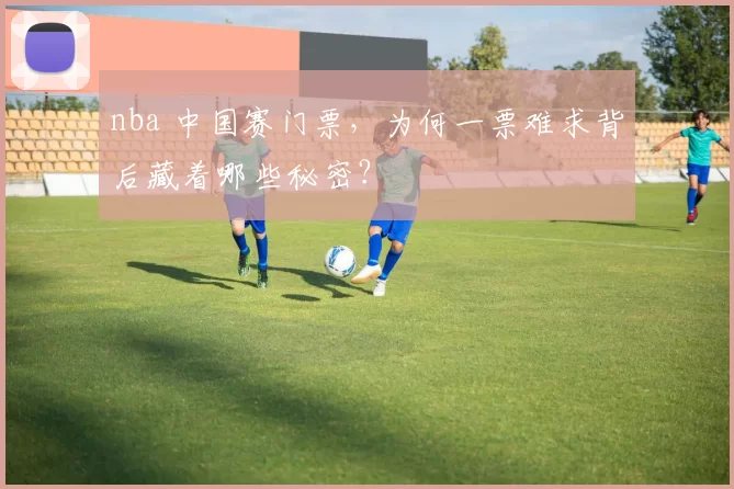 nba 中国赛门票,为何一票难求背后藏着哪些秘密?