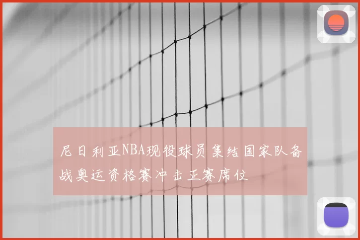 尼日利亚NBA现役球员集结国家队备战奥运资格赛冲击正赛席位
